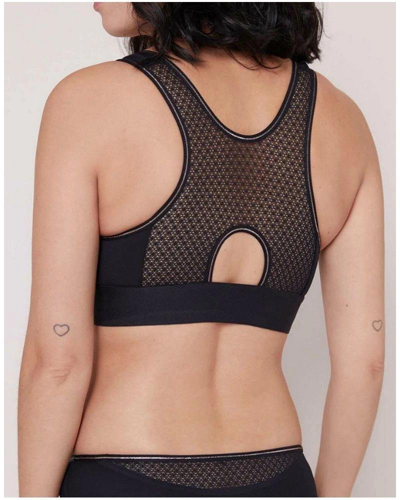 Simone Perele Brassière De Sport Sans Armature Simone Pérèle Harmony (Noir) 4 Simone Perele Brassière De Sport Sans Armature Simone Pérèle Harmony (Noir) – Image 2