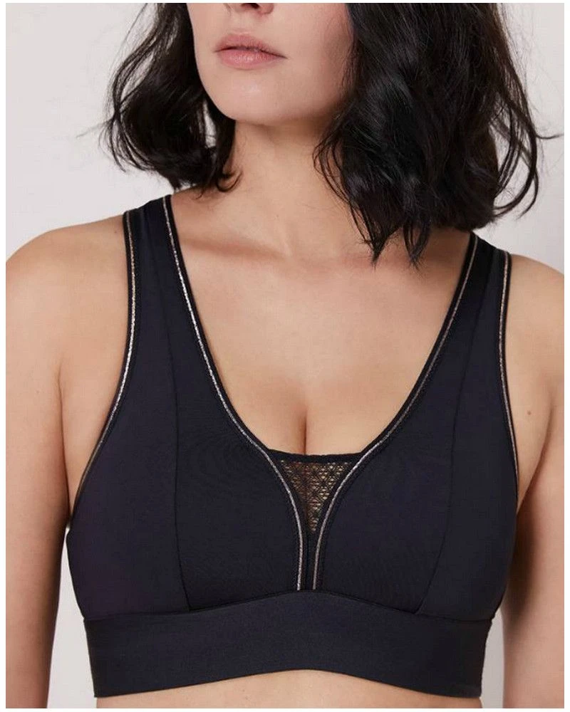 Simone Perele Brassière De Sport Sans Armature Simone Pérèle Harmony (Noir) 3 Simone Perele Brassière De Sport Sans Armature Simone Pérèle Harmony (Noir)