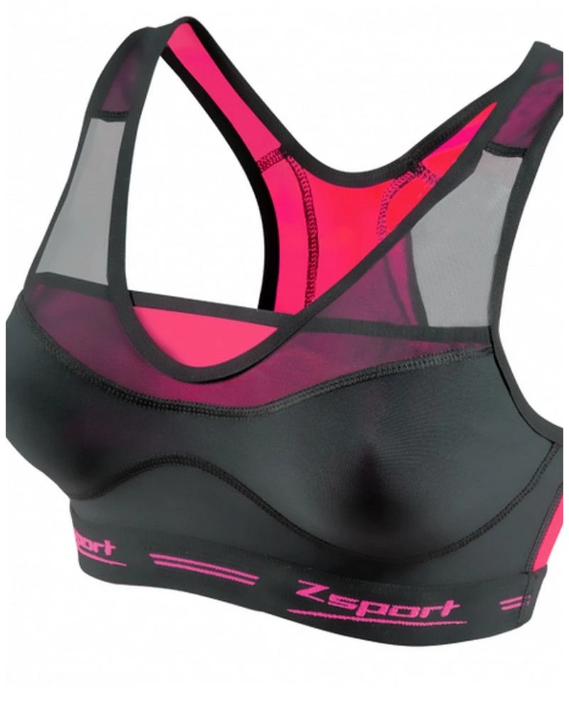 Brassière De Sport Zsport Virtuosity Rose Et Noir 4 Brassière De Sport Zsport Virtuosity Rose Et Noir – Image 2