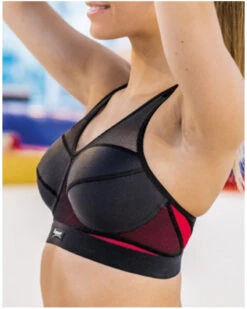 Brassière De Sport Zsport Vitality (Noir Framboise) -Hom Soldes Magasin brassiere de sport zsport vitality noir framboise 2