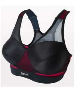 Brassière De Sport Zsport Vitality (Noir Framboise) -Hom Soldes Magasin brassiere de sport zsport vitality noir framboise 3