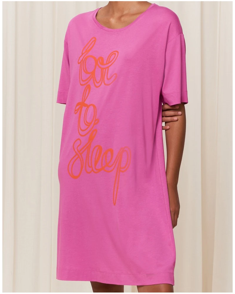 Chemise De Nuit à Manches Courtes Nuit Triumph (Rose) 3 Chemise De Nuit à Manches Courtes Nuit Triumph (Rose)