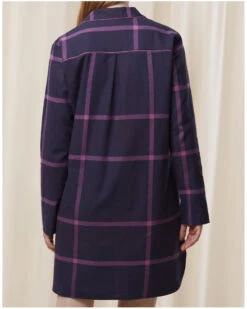 Chemise De Nuit Boutonnée 100% Coton Bio Triumph Nuit (Blue Dark) -Hom Soldes Magasin chemise de nuit boutonnee 100 coton bio triumph nuit blue dark 2