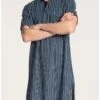 Chemise De Nuit Manches Longues Calida Relax Imprint 100% Coton (Dark Sapphire) -Hom Soldes Magasin chemise de nuit manches longues calida relax imprint 100 coton dark sapphire