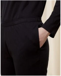 Hom Soldes Magasin -Hom Soldes Magasin ensemble de pyjama 100 coton bio nuit triumph noir 1