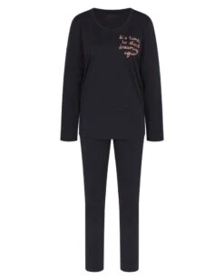 Ensemble De Pyjama 100% Coton Bio Nuit Triumph (Noir) 9 Ensemble De Pyjama 100% Coton Bio Nuit Triumph (Noir) -Hom Soldes Magasin ensemble de pyjama 100 coton bio nuit triumph noir 3