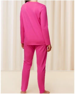 Hom Soldes Magasin -Hom Soldes Magasin ensemble de pyjama 100 coton bio nuit triumph passionate pink 1