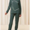 Ensemble De Pyjama 100% Coton Bio Nuit Triumph (Smoky Green) -Hom Soldes Magasin ensemble de pyjama 100 coton bio nuit triumph smoky green