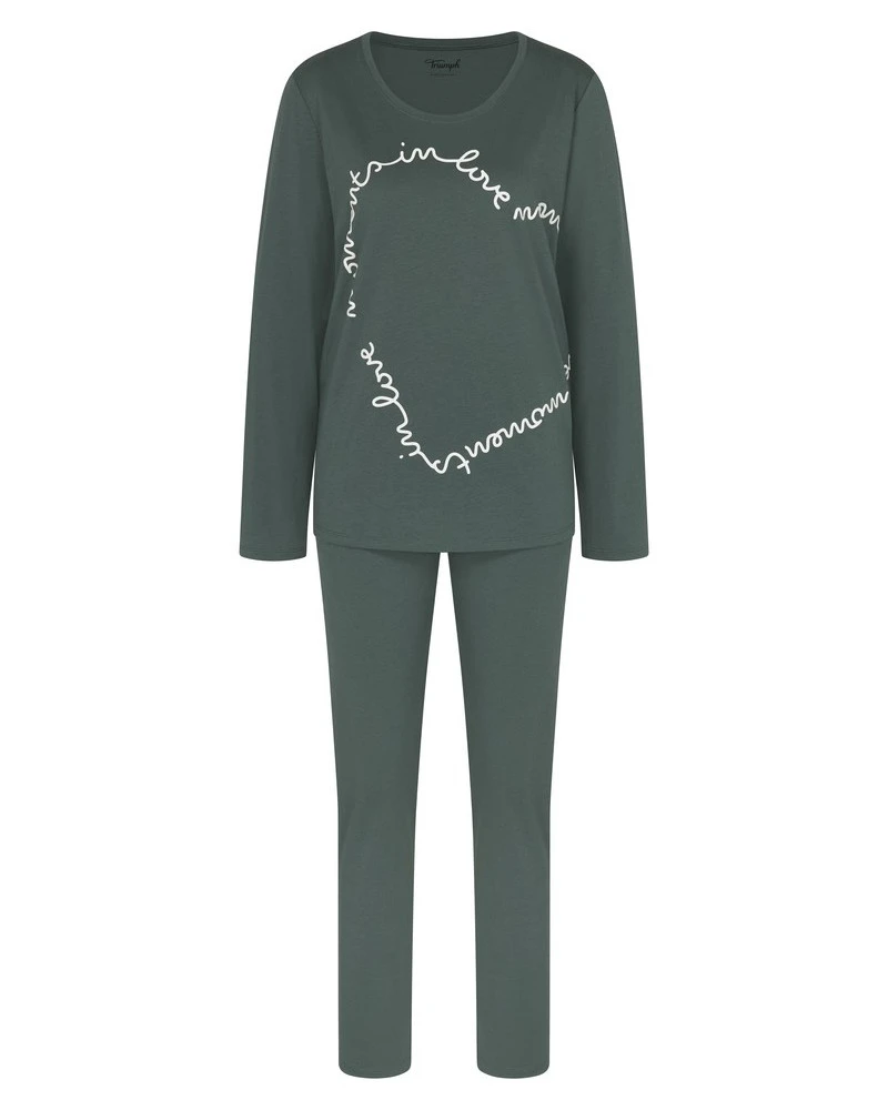 Ensemble De Pyjama 100% Coton Bio Nuit Triumph (Smoky Green) 7 Ensemble De Pyjama 100% Coton Bio Nuit Triumph (Smoky Green) – Image 5