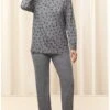 Ensemble De Pyjama Nuit Triumph (Dark Grey Melange) -Hom Soldes Magasin ensemble de pyjama nuit triumph dark grey melange