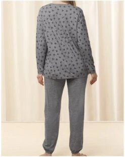 Ensemble De Pyjama Nuit Triumph (Dark Grey Melange) -Hom Soldes Magasin ensemble de pyjama nuit triumph dark grey melange 2