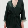 Simone Perele Kimono Simone Pérèle Satin Secrets (Vert Kolsaï) 2 Simone Perele Kimono Simone Pérèle Satin Secrets (Vert Kolsaï) -Hom Soldes Magasin kimono simone perele satin secrets vert kolsai