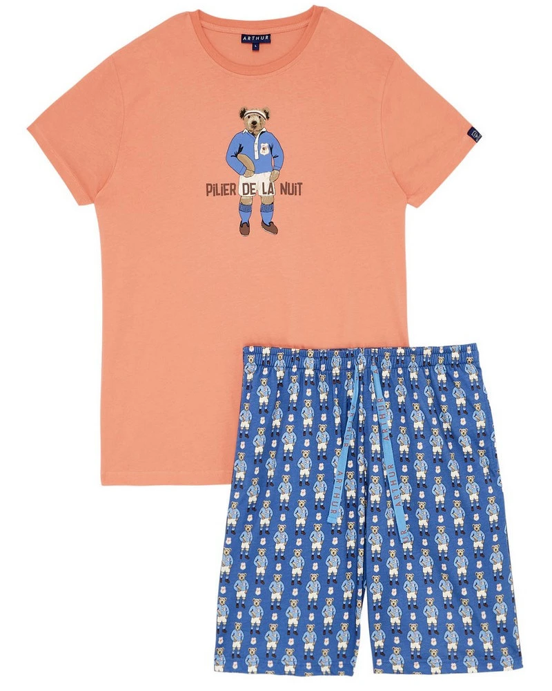 Pyjama Court PAUPILI 100% Coton Arthur (Chaussettes Offertes) 5 Pyjama Court PAUPILI 100% Coton Arthur (Chaussettes Offertes) – Image 3