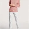 Pyjama Long Calida Sweet Dreams 100% Coton Interlock (Rose Bud) 2 Pyjama Long Calida Sweet Dreams 100% Coton Interlock (Rose Bud) -Hom Soldes Magasin pyjama long calida sweet dreams 100 coton interlock rose bud