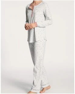 Pyjama Manches Longues Calida Sweet Dreams 100% Coton Interlock (Rose Bud)