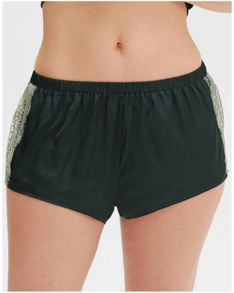 Simone Perele Short De Nuit Simone Pérèle Satin Secrets (Vert Kolsaï) 4 Simone Perele Short De Nuit Simone Pérèle Satin Secrets (Vert Kolsaï) – Image 2