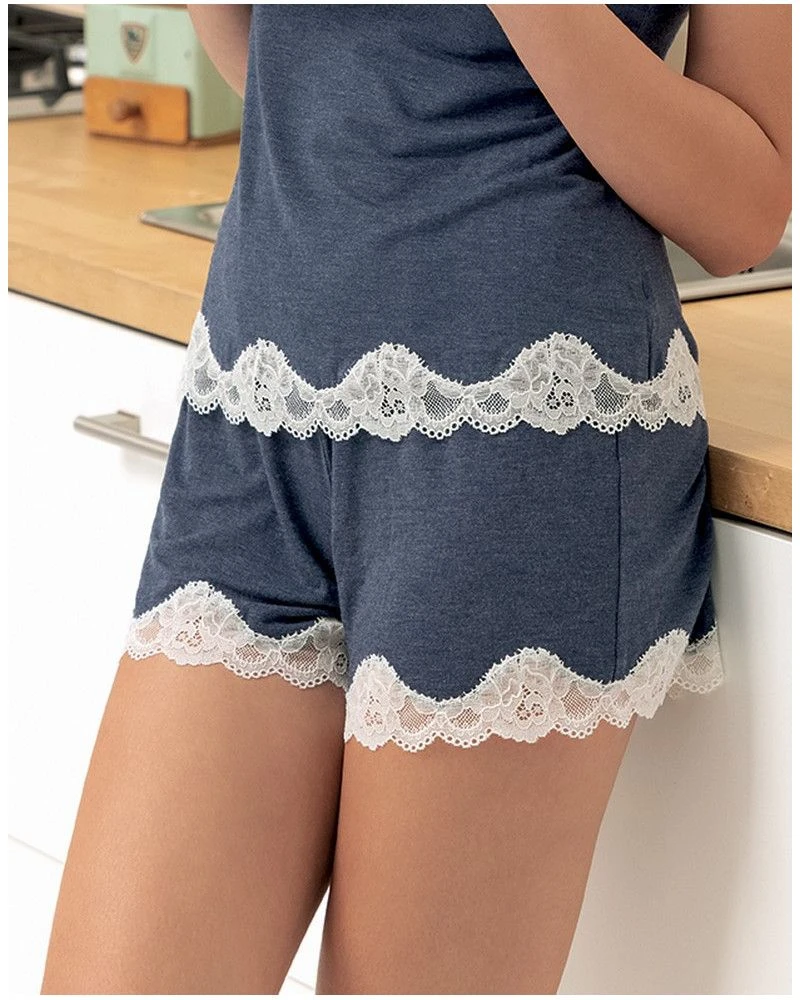 Short Mi-long Antigel Simply Perfect (Bleu Chiné Nacre) 4 Short Mi-long Antigel Simply Perfect (Bleu Chiné Nacre) – Image 2