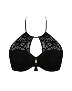 Soutien-gorge De Bain Bandeau Coque Antigel La Muse Dentelle (Noir)