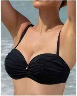 Soutien-gorge De Bain Bandeau Coque Lise Charmel Sublime Drape (Noir)