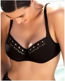 Soutien-gorge De Bain Corbeille Bonnets Profonds Lise Charmel Ajourage Couture (Noir)