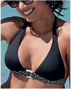 Soutien-gorge De Bain Triangle Antigel La Muse Dolce Vita (Pois Noir)