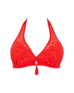 Soutien-gorge De Bain Triangle Armatures Antigel La Muse Dentelle (Corail Fluo)