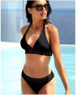 Soutien-gorge De Bain Triangle Sans Armature Lise Charmel Ajourage Couture (Noir) 7 Soutien-gorge De Bain Triangle Sans Armature Lise Charmel Ajourage Couture (Noir) -Hom Soldes Magasin soutien gorge de bain triangle sans armature lise charmel ajourage couture noir 1